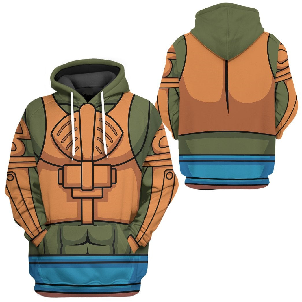 He-Man And The Masters Of The Universe Hoodie Master Of The Universe Man At Arms Costume T-Shirt Green Orange Unisex - Trendy Gift For Men & Women