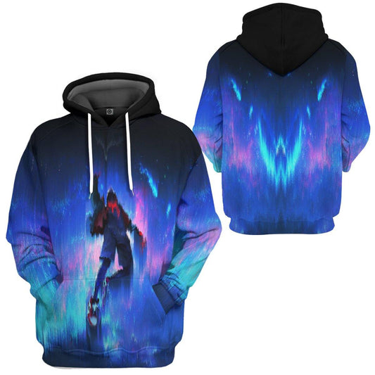 Spiderman Hoodie Marvel Miles Morales Falling Graphic Hoodie Blue Unisex - Cozy Hoodie For Cold Weather