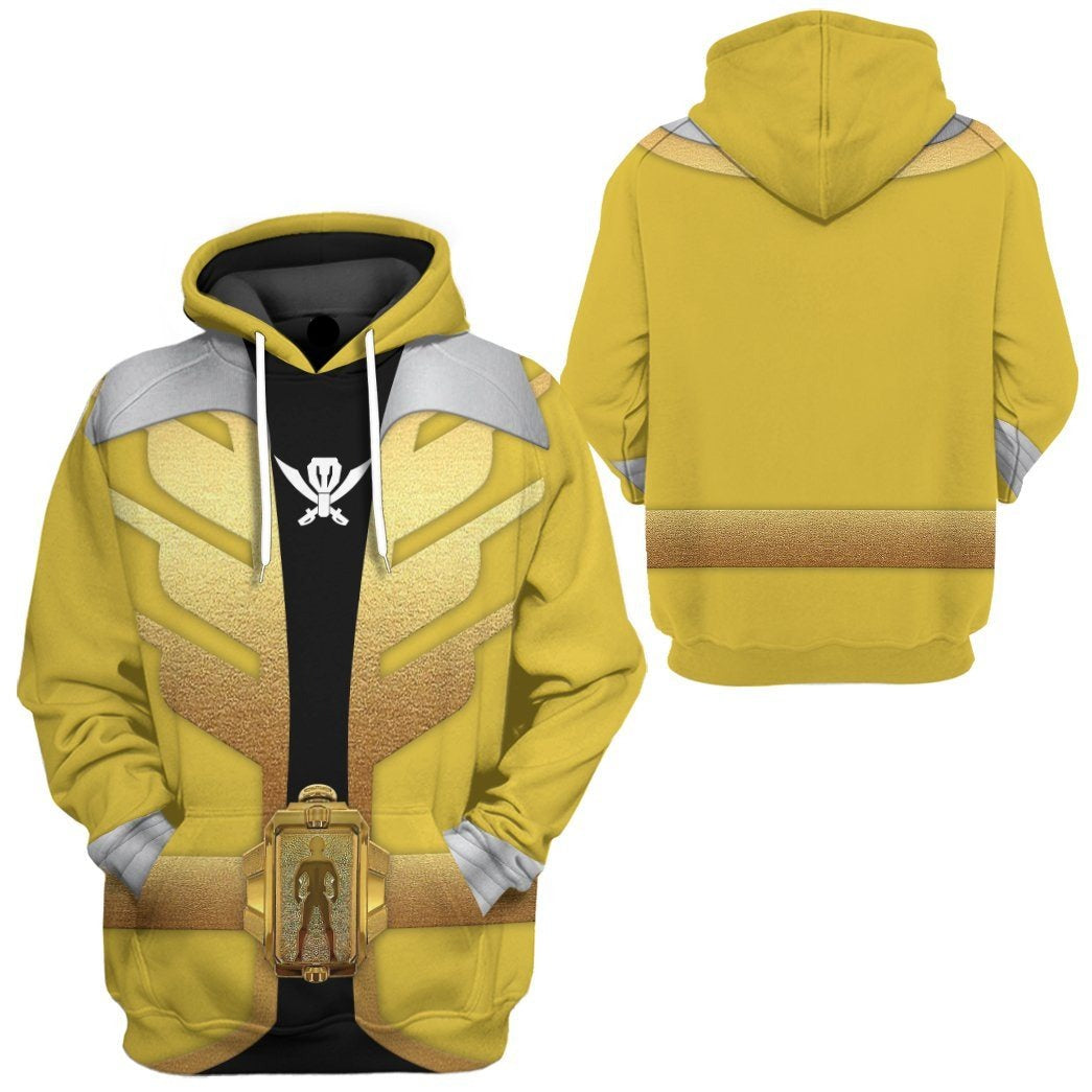 Power Ranger Hoodie Power Rangers Megaforce Yellow Ranger Hoodie Yellow Black Unisex - Cozy Hoodie For Cold Weather