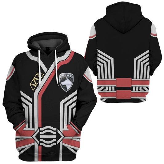 Power Ranger Hoodie Power Rangers Spd Commander Anubis Cruger Shadow Hoodie Black Unisex - Cozy Hoodie For Cold Weather