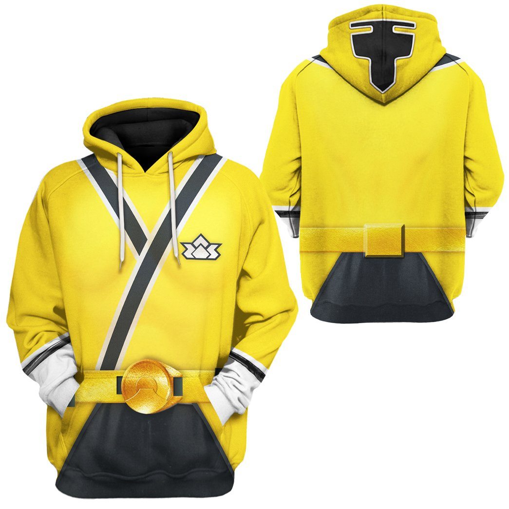 Power Ranger Hoodie Yellow Samurai Power Rangers Hoodie Yellow Unisex - Cozy Hoodie For Cold Weather