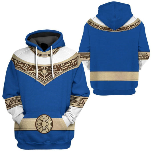 Power Ranger Hoodie Blue Power Rangers Zeo Hoodie Blue Unisex - Cozy Hoodie For Cold Weather