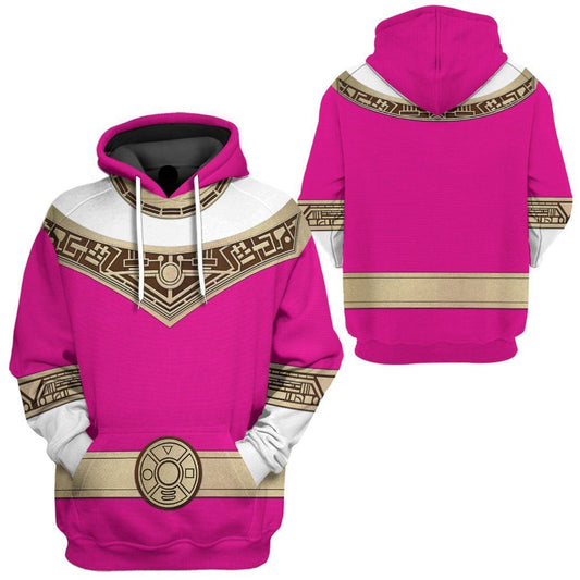 Power Ranger Hoodie Pink Power Rangers Zeo Hoodie Pink Unisex - Cozy Hoodie For Cold Weather