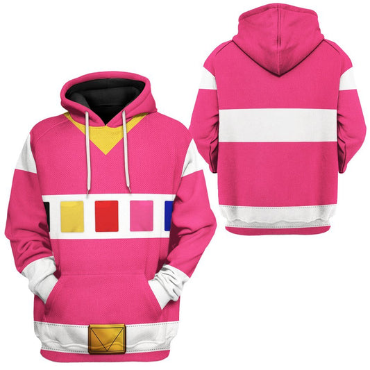 Power Ranger Hoodie Pink Power Rangers In Space Hoodie Pink Unisex - Cozy Hoodie For Cold Weather