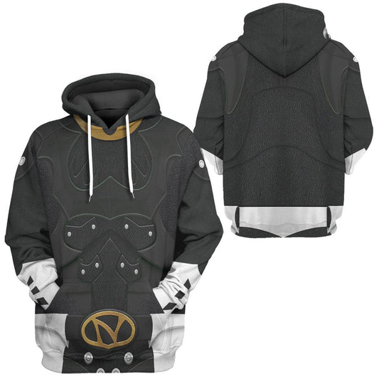 Power Ranger Hoodie Psycho Rangers Black Psycho Costume Hoodie Black Unisex - Cozy Hoodie For Cold Weather