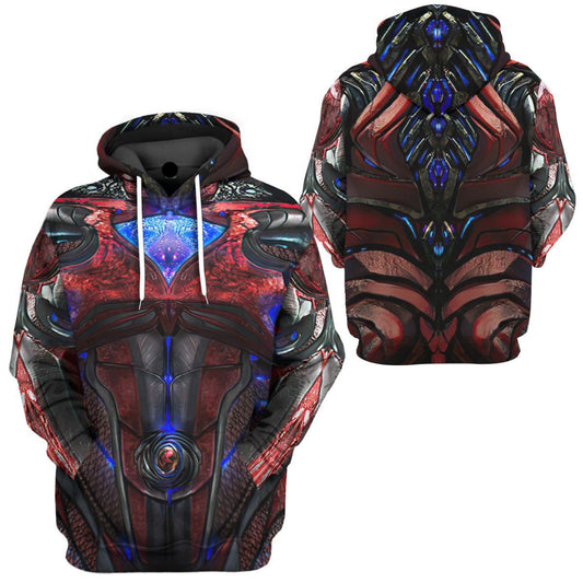 Power Ranger Hoodie Red Power Ranger 2017 Hoodie Red Unisex - Cozy Hoodie For Cold Weather