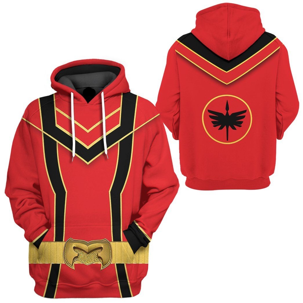 Power Ranger Hoodie Red Power Rangers Mystic Force Hoodie Red Unisex - Cozy Hoodie For Cold Weather