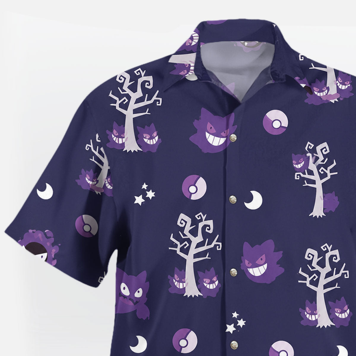 Gengar Haunted Forest Hawaiian Shirt