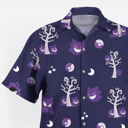 Gengar Haunted Forest Hawaiian Shirt