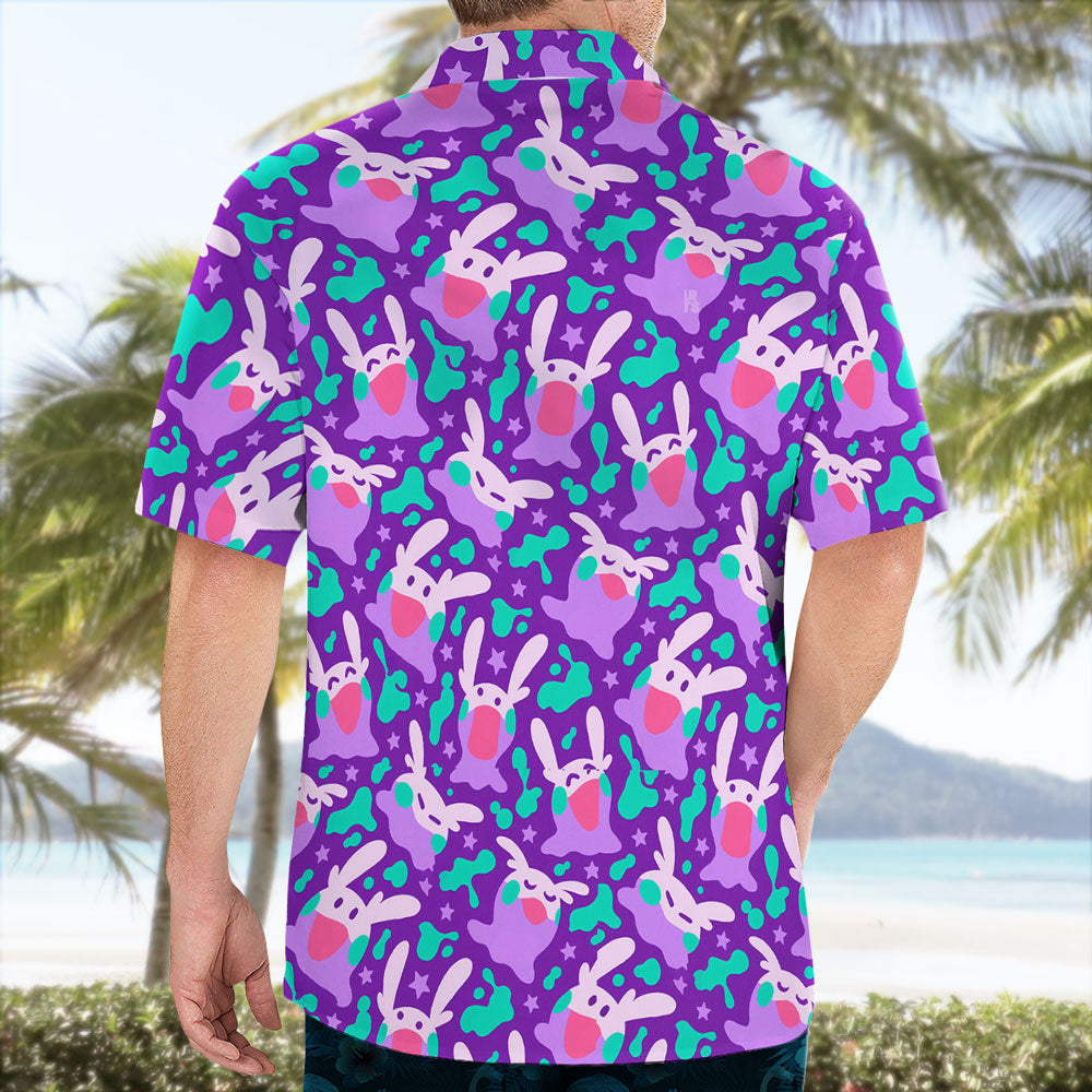 Goomy Pattern Hawaiian Shirt – Soft Dragon Vibes for Summer - Tropi Hawaiian Shirts