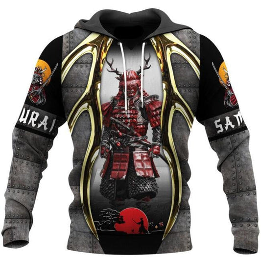 Gifury Japan T-shirt Japanese Red Samurai 3d Black Grey T-shirt Japan Hoodie Apparel 2022
