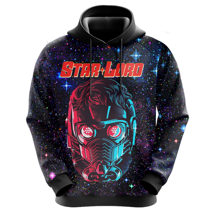 Guardian Of The Galaxy Hoodie Guardians Of The Galaxy Starlord Graphic Hoodie Black Unisex