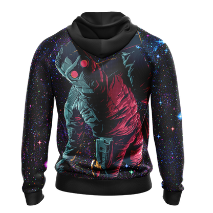 Guardian Of The Galaxy Hoodie Guardians Of The Galaxy Starlord Graphic Hoodie Black Unisex