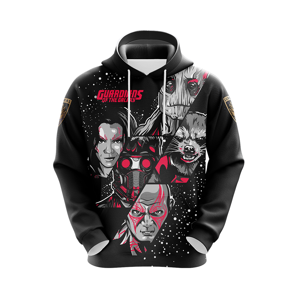 Guardian Of The Galaxy Hoodie Guardian Of The Galaxy Team Members Hoodie Black Unisex