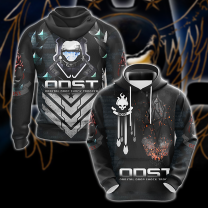 Halo ODST All Over Print T-shirt Tank Top Zip Hoodie Pullover Hoodie Hawaiian Shirt