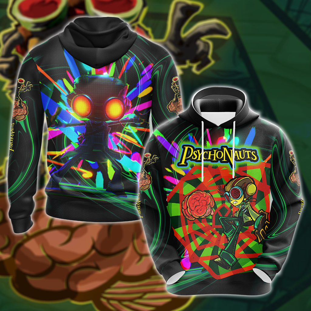 Psychonauts 2 3D All Over Print T-shirt Tank Top Zip Hoodie Pullover Hoodie Hawaiian Shirt Beach Shorts Jogger
