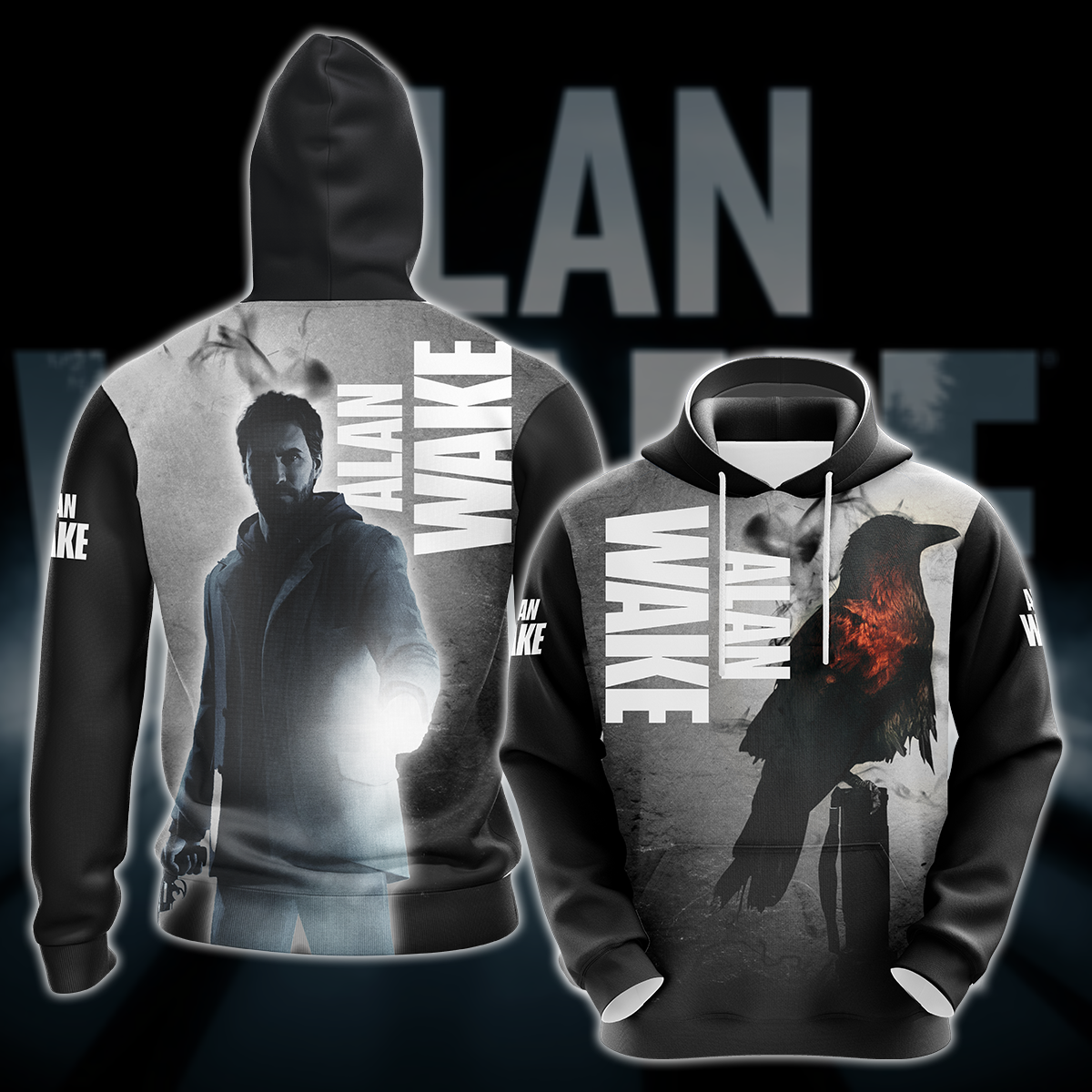 Alan Wake Video Game All Over Printed T-shirt Tank Top Zip Hoodie Pullover Hoodie Hawaiian Shirt Beach Shorts Joggers