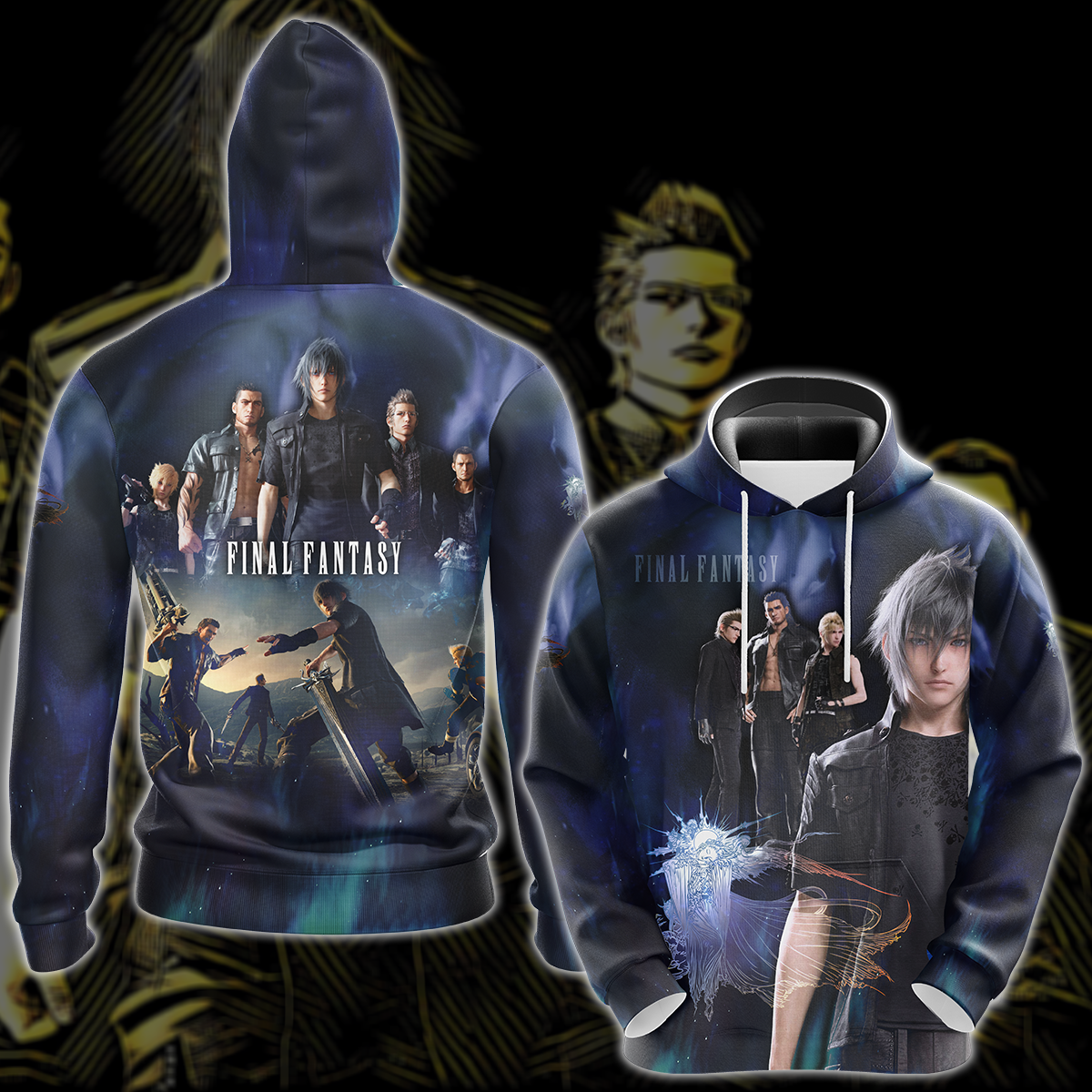 Final Fantasy XV Video Game 3D All Over Print T-shirt Tank Top Zip Hoodie Pullover Hoodie Hawaiian Shirt Beach Shorts Jogger