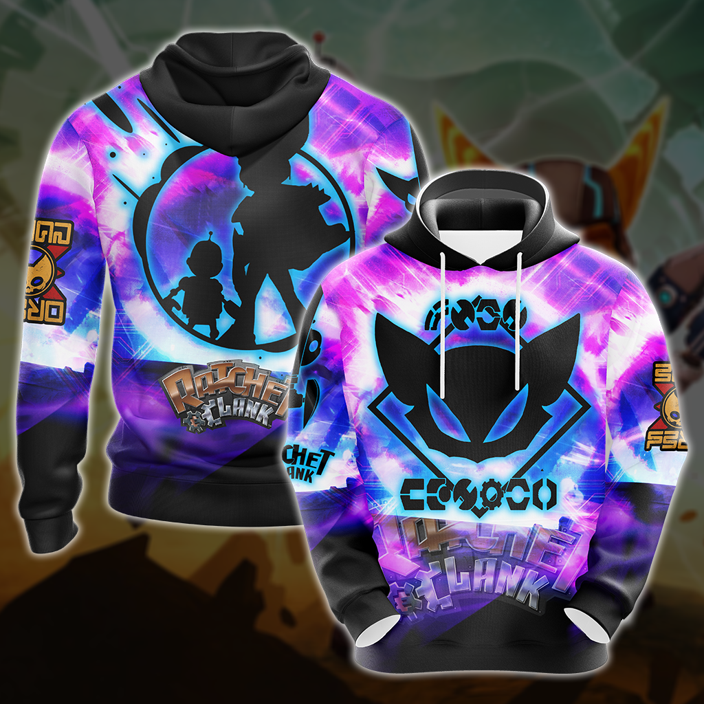 Ratchet & Clank All Over Print T-shirt Tank Top Zip Hoodie Pullover Hoodie Hawaiian Shirt