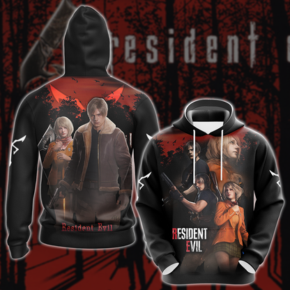 Resident Evil: Leon & Ashley Video Game 3D All Over Printed T-shirt Tank Top Zip Hoodie Pullover Hoodie Hawaiian Shirt Beach Shorts Jogger