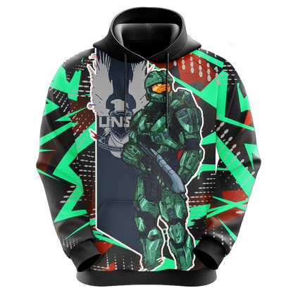 Halo Hoodie Halo Combat Evolved Masterchief Graphic Hoodie Colorful Unisex - Cozy Hoodie For Cold Weather