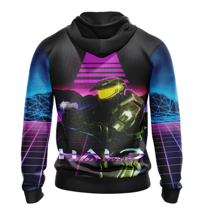 Halo Hoodie Halo Masterchief Graphic Noen Light Hoodie Colorful Unisex - Cozy Hoodie For Cold Weather