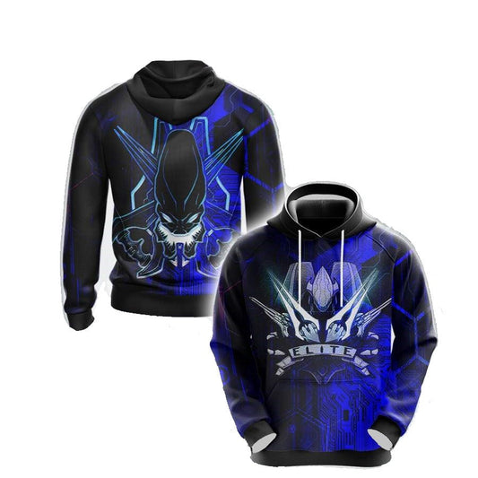 Halo Hoodie Halo Elite Energy Sword Hoodie Black Blue Unisex - Cozy Hoodie For Cold Weather