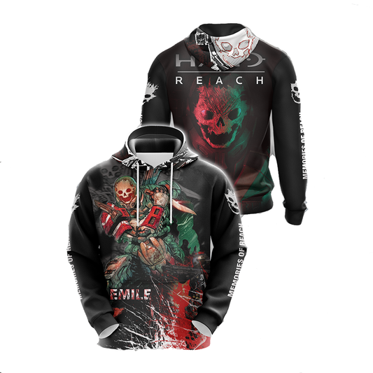 Halo Hoodie Halo Emile Memories Of Reach Hoodie Black Unisex - Cozy Hoodie For Cold Weather