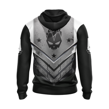 Halo Hoodie Halo Odst First In Never Out Hoodie White Black Unisex - Cozy Hoodie For Cold Weather