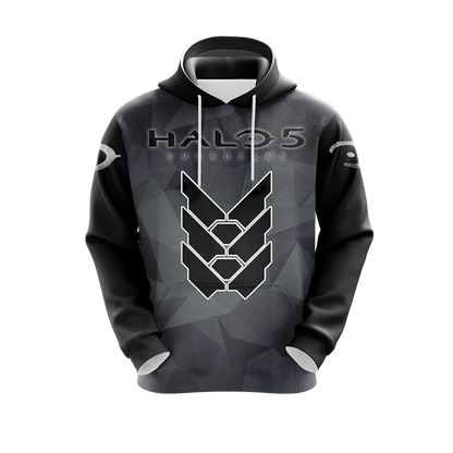 Halo Hoodie Halo 5 Guardians Symbol Hoodie Black Unisex - Cozy Hoodie For Cold Weather
