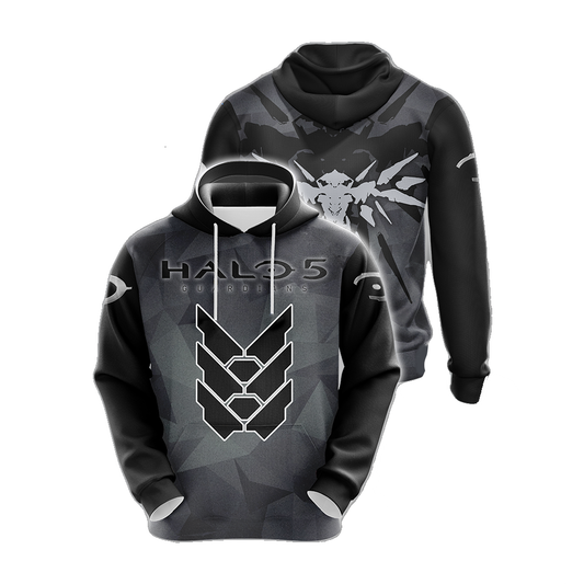 Halo Hoodie Halo 5 Guardians Symbol Hoodie Black Unisex - Cozy Hoodie For Cold Weather