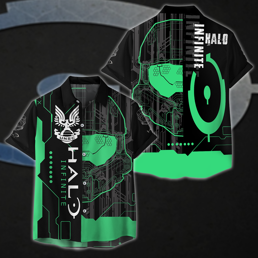 Halo Infinite All Over Print T-shirt Tank Top Zip Hoodie Pullover Hoodie Hawaiian Shirt