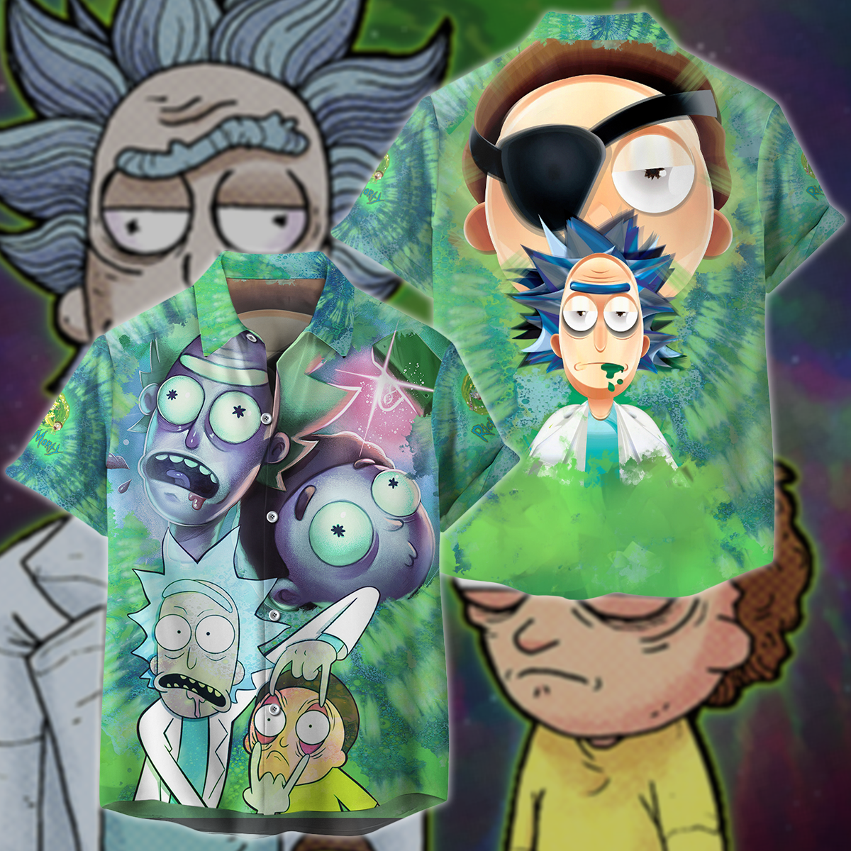 Rick and Morty 3D All Over Print T-shirt Tank Top Zip Hoodie Pullover Hoodie Hawaiian Shirt Beach Shorts Jogger