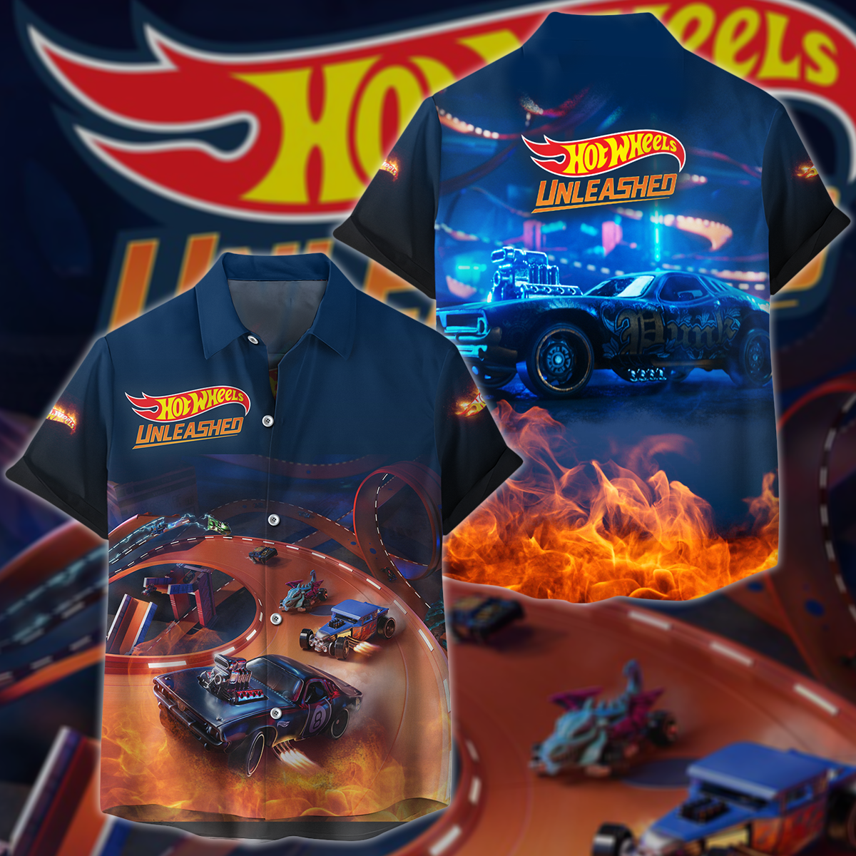 Hot Wheels Unleashed Video Game 3D All Over Print T-shirt Tank Top Zip Hoodie Pullover Hoodie Hawaiian Shirt Beach Shorts Jogger