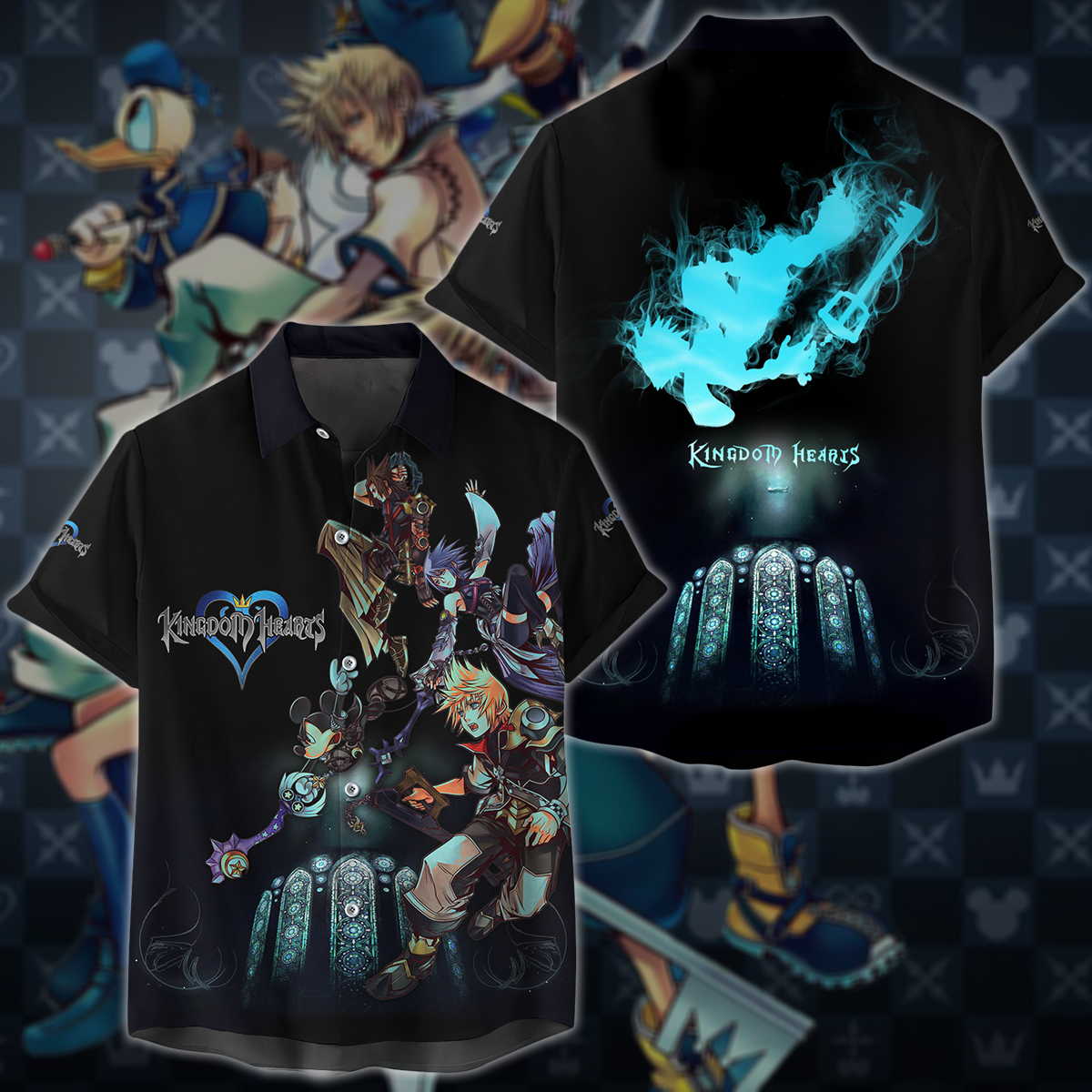 Kingdom Hearts Video Game 3D All Over Print T-shirt Tank Top Zip Hoodie Pullover Hoodie Hawaiian Shirt Beach Shorts Jogger