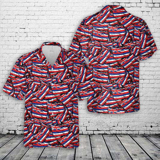 Hawaii State Flag Hawaiian Shirt