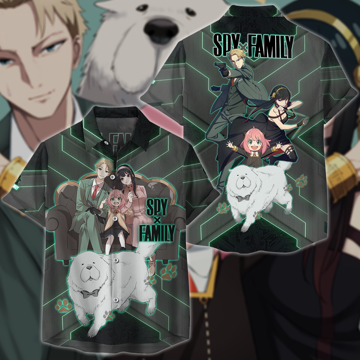 Spy x Family 3D All Over Print T-shirt Tank Top Zip Hoodie Pullover Hoodie Hawaiian Shirt Beach Shorts Jogger