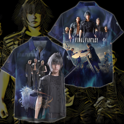Final Fantasy XV Video Game 3D All Over Print T-shirt Tank Top Zip Hoodie Pullover Hoodie Hawaiian Shirt Beach Shorts Jogger