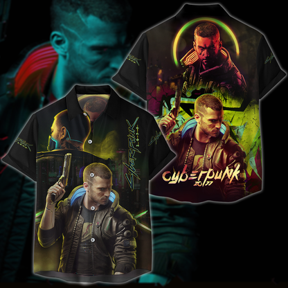 Cyberpunk 2077 Video Game 3D All Over Print T-shirt Tank Top Zip Hoodie Pullover Hoodie Hawaiian Shirt Beach Shorts Jogger
