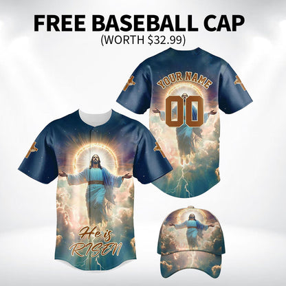 He Is Risen Ascension Glory Baseball Jersey Bundle