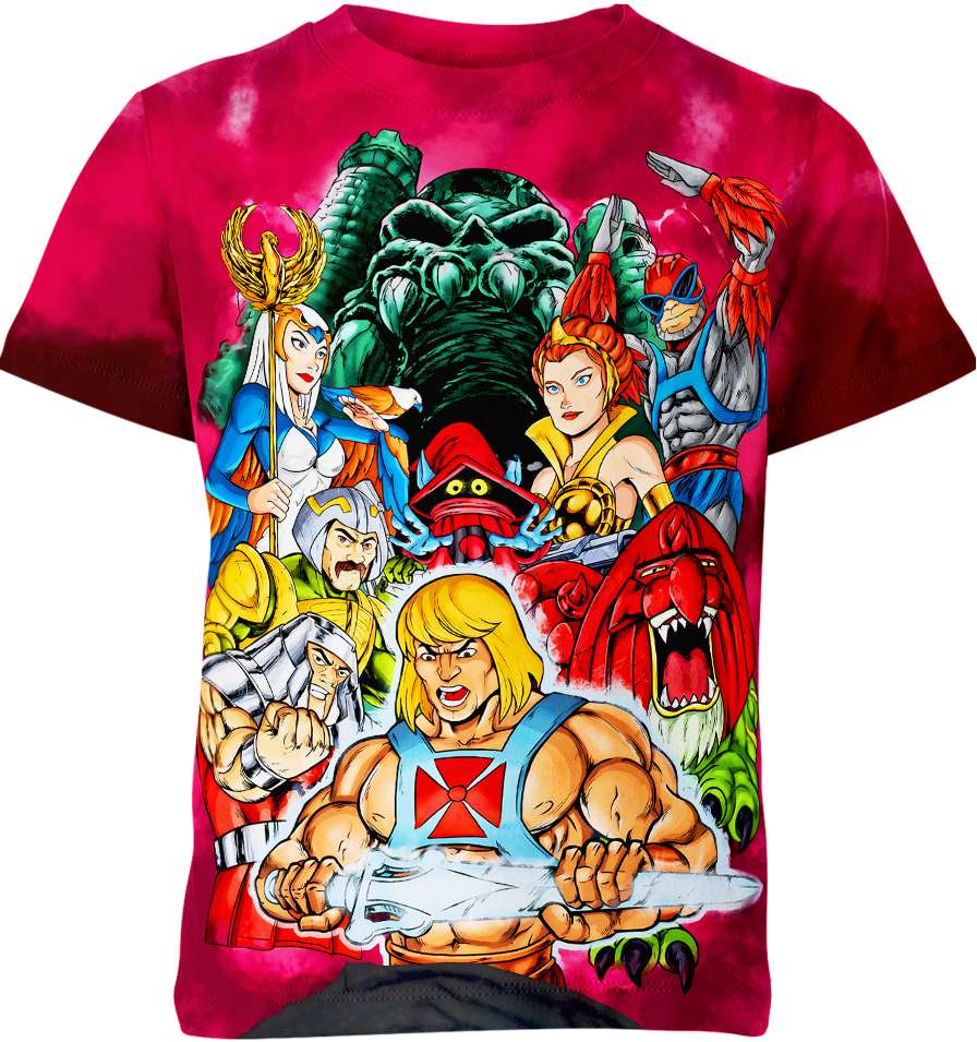 He-Man And The Masters Of The Universe T-Shirt All Characters Graphic T-Shirt Colorful Unisex - Trendy Gift For Men & Women