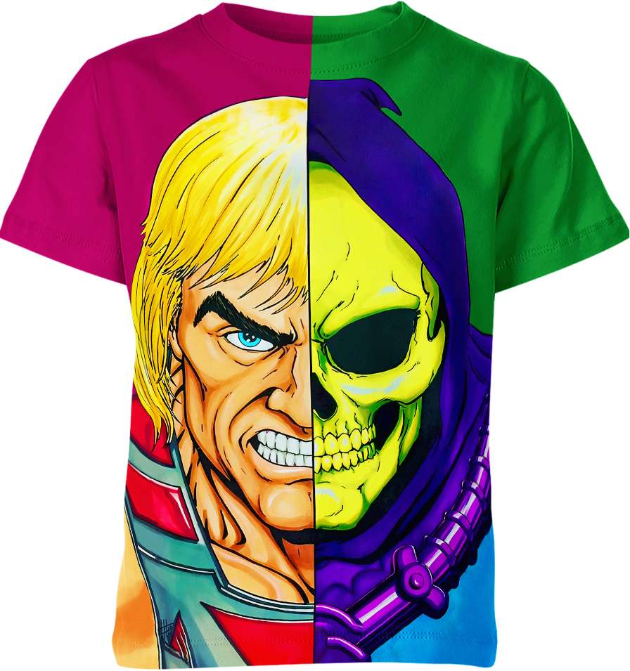 He-Man And The Masters Of The Universe T-Shirt He Man And Skeletor Graphic T-Shirt Colorful Unisex - Trendy Gift For Men & Women