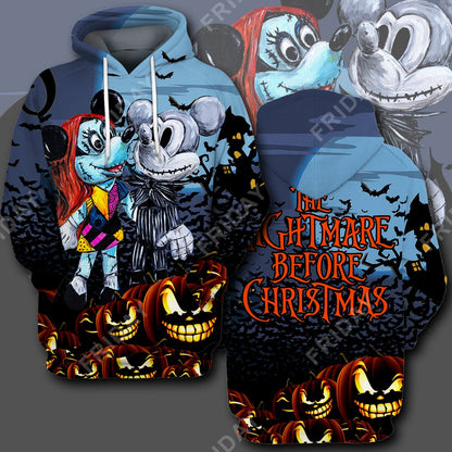  DN T-shirt Mouse Couple Night Of Halloween T-shirt Cool DN MK Mouse Hoodie Sweater Tank