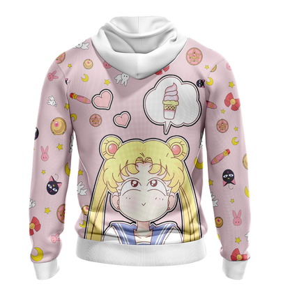  Sailor Moon Hoodie Usagi Tsukino Sailor Moon Items Cute Pink Hoodie   Anime Hoodie