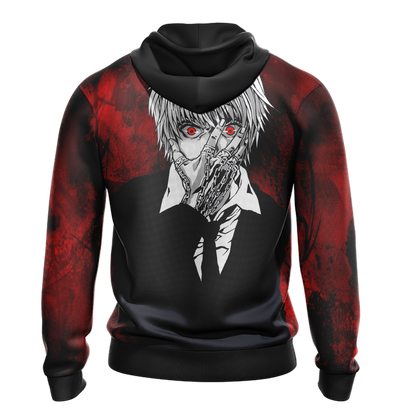  Hunter X Hunter Hoodie Kurapica Black Red Hoodie Hunter X Hunter Merch Anime Hoodie  