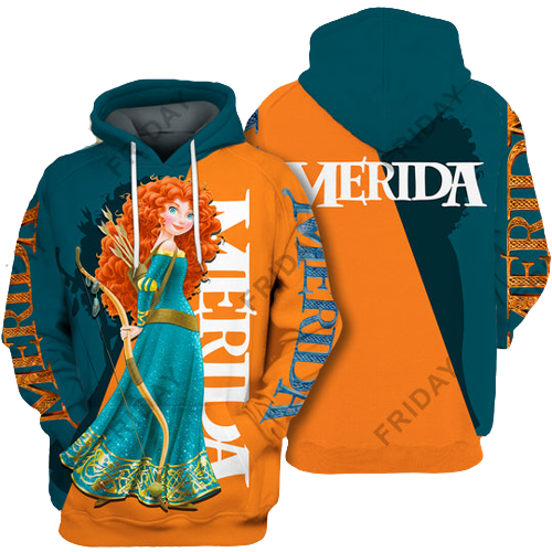 Brave T-shirt Merida Brave Red Hair Princess T-shirt DN Hoodie Sweater Tank