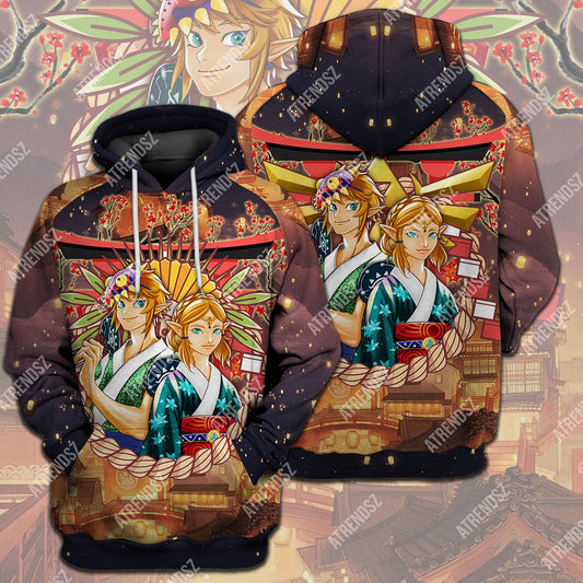  Legend Of Zelda Shirt Link Zelda New Year Kimono T-shirt Legend Of Zelda Hoodie 
