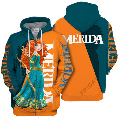 Brave T-shirt Merida Brave Red Hair Princess T-shirt DN Hoodie Sweater Tank
