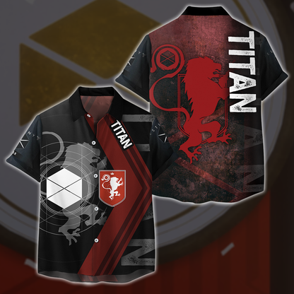 Destiny Titan All Over Print T-shirt Tank Top Zip Hoodie Pullover Hoodie Hawaiian Shirt