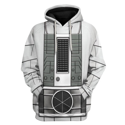 Doctor Who Hoodie Doctor Who 10Th Planet Cyberman Costume T-Shirt White Unisex - Trendy Gift For Men & Women